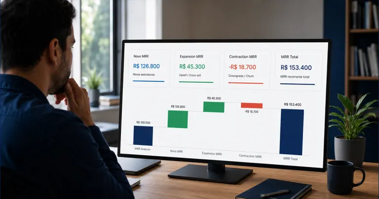 Novo MRR, Expansion MRR e Contraction MRR: o que cada um revela sobre a sua receita